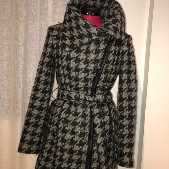 Houndstooth wool coat - Picture 3 of 7